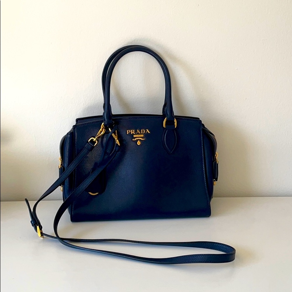 Prada convertible tote Glace Calf Small